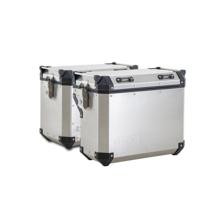 Boční kufry hliníkové o objemu 42L + 36L + boční nosiče pro TRK502X