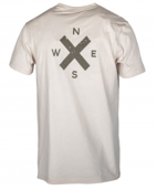 BRIXTON - T-Shirt Compass - Light grey - XXL